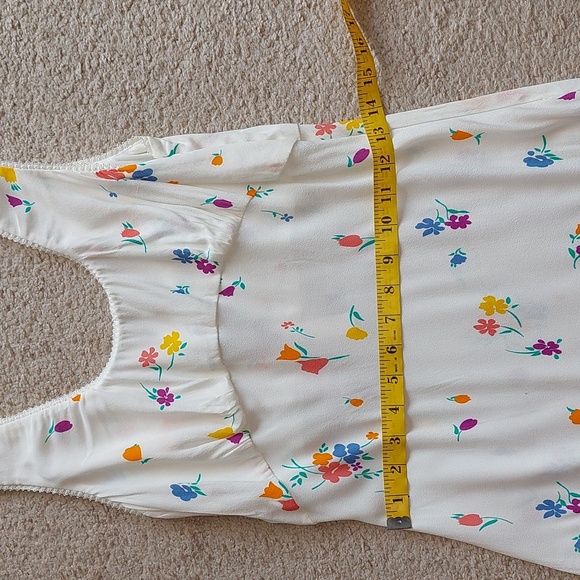 NWT Rumored North Country White Floral Maxi Dress Sz L - Picture 10 of 13